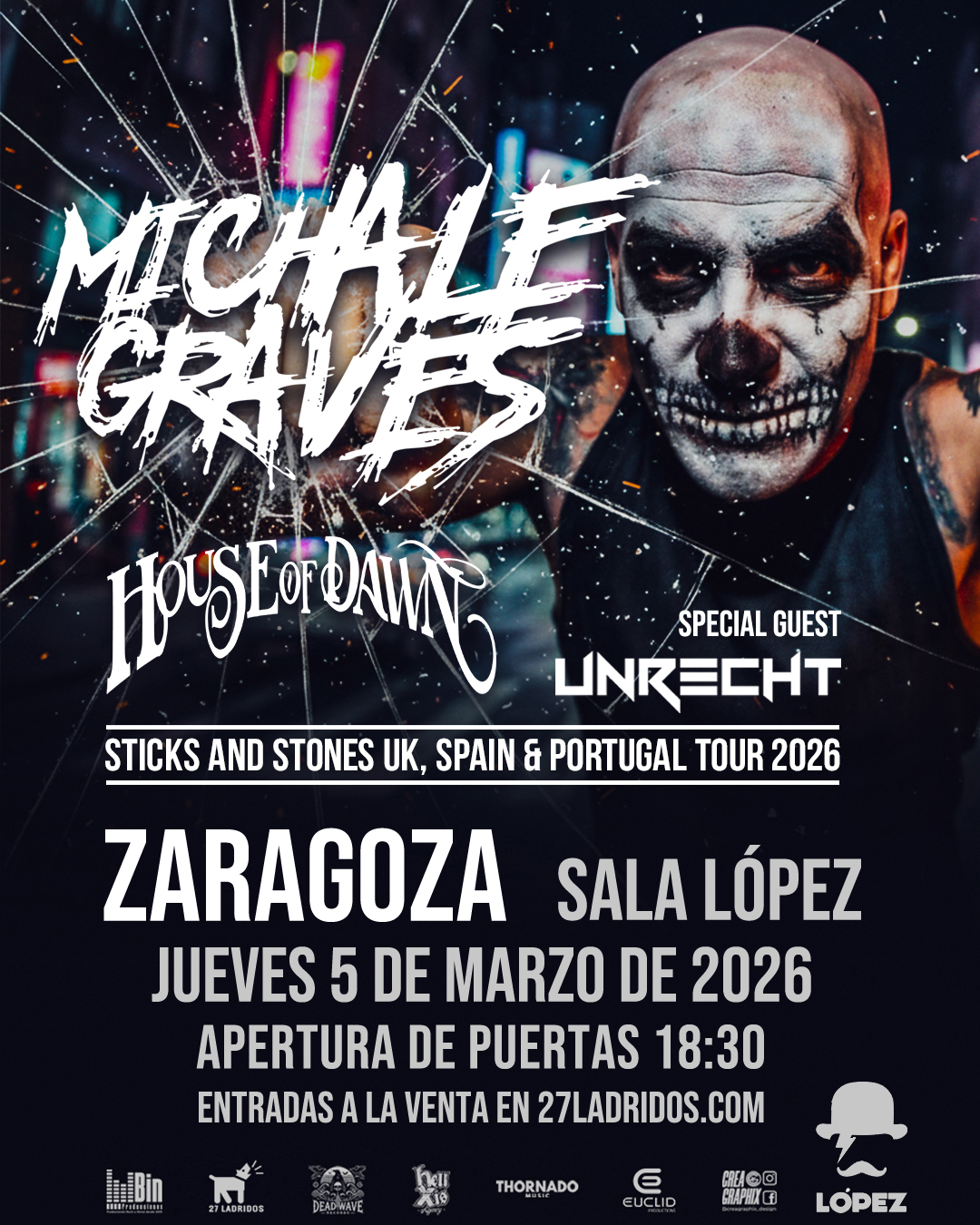 MICHALE GRAVES (EX-MISFITS) | SALA LÓPEZ (ZARAGOZA) | 05.03.26