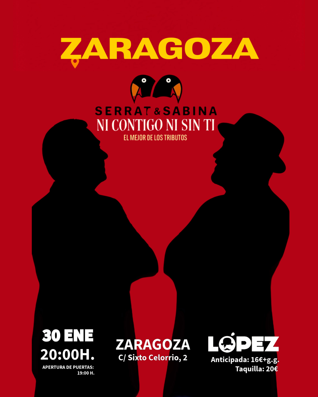 tributo serrat y sabina ZARAGOZA