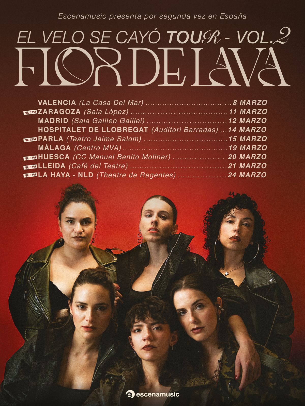 FLOR DE LAVA CONICIERTO ZARAGOZA