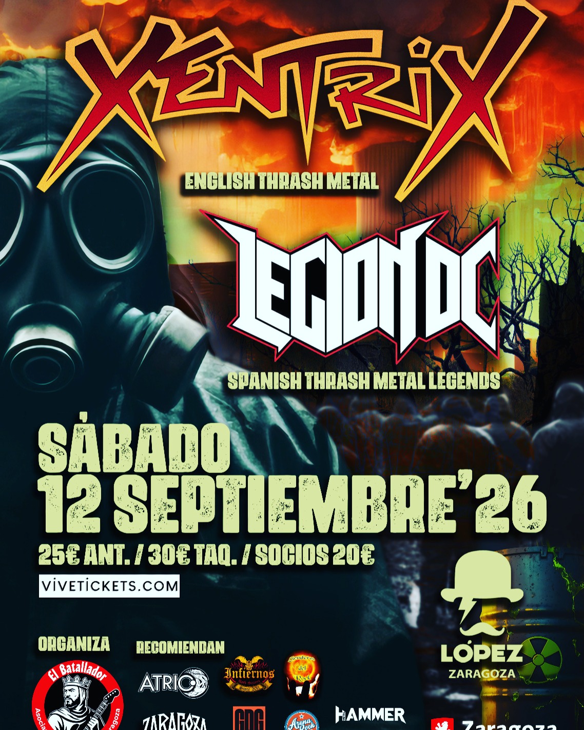 Xentrix • Legion DC Sala Lopez - Zaragoza 2026 Xentrix • Legion DC Sala Lopez - Zaragoza 2026
