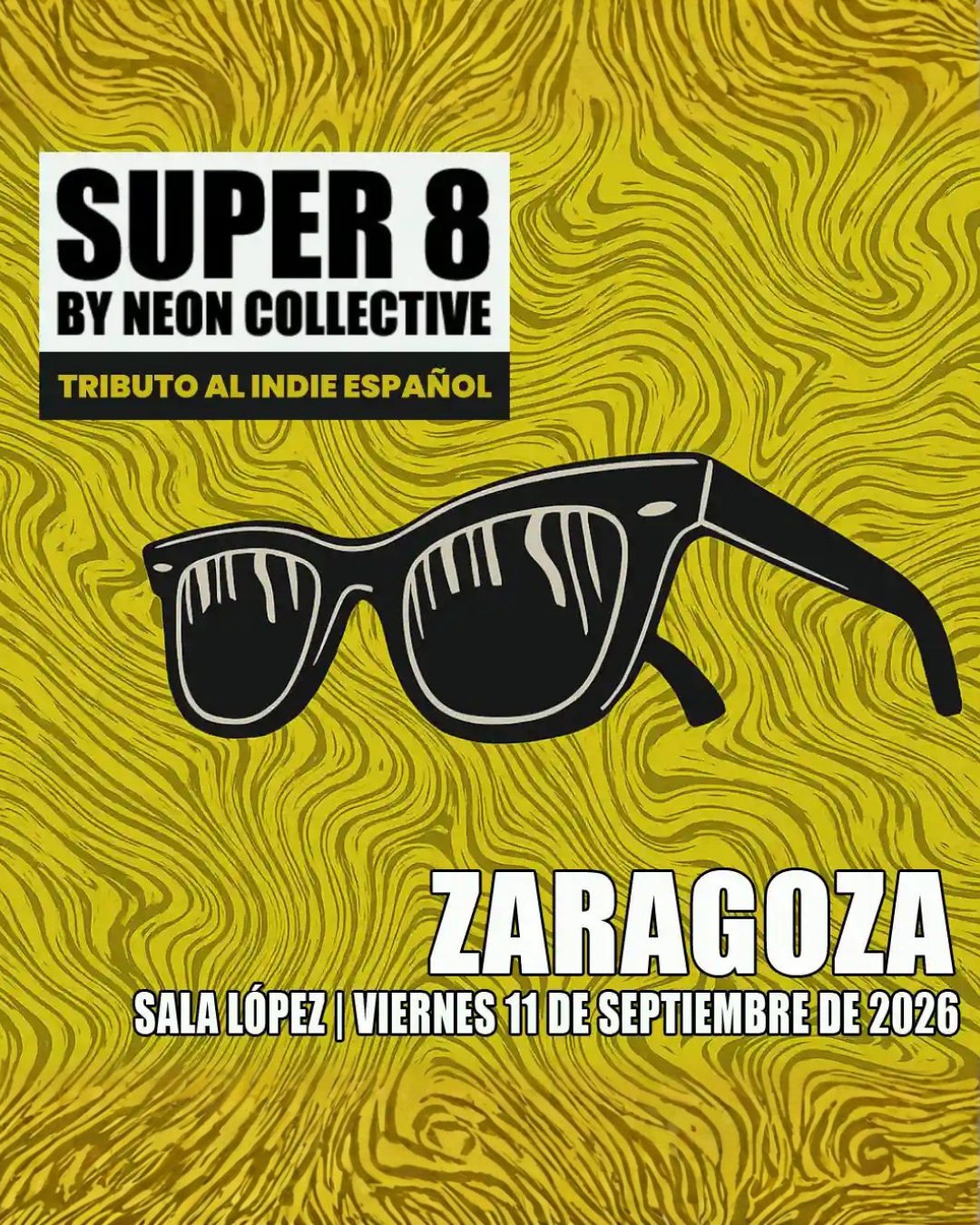 super 8 Concierto solidario APSATUR ARAGÓN con B.A.L + The Patinette's