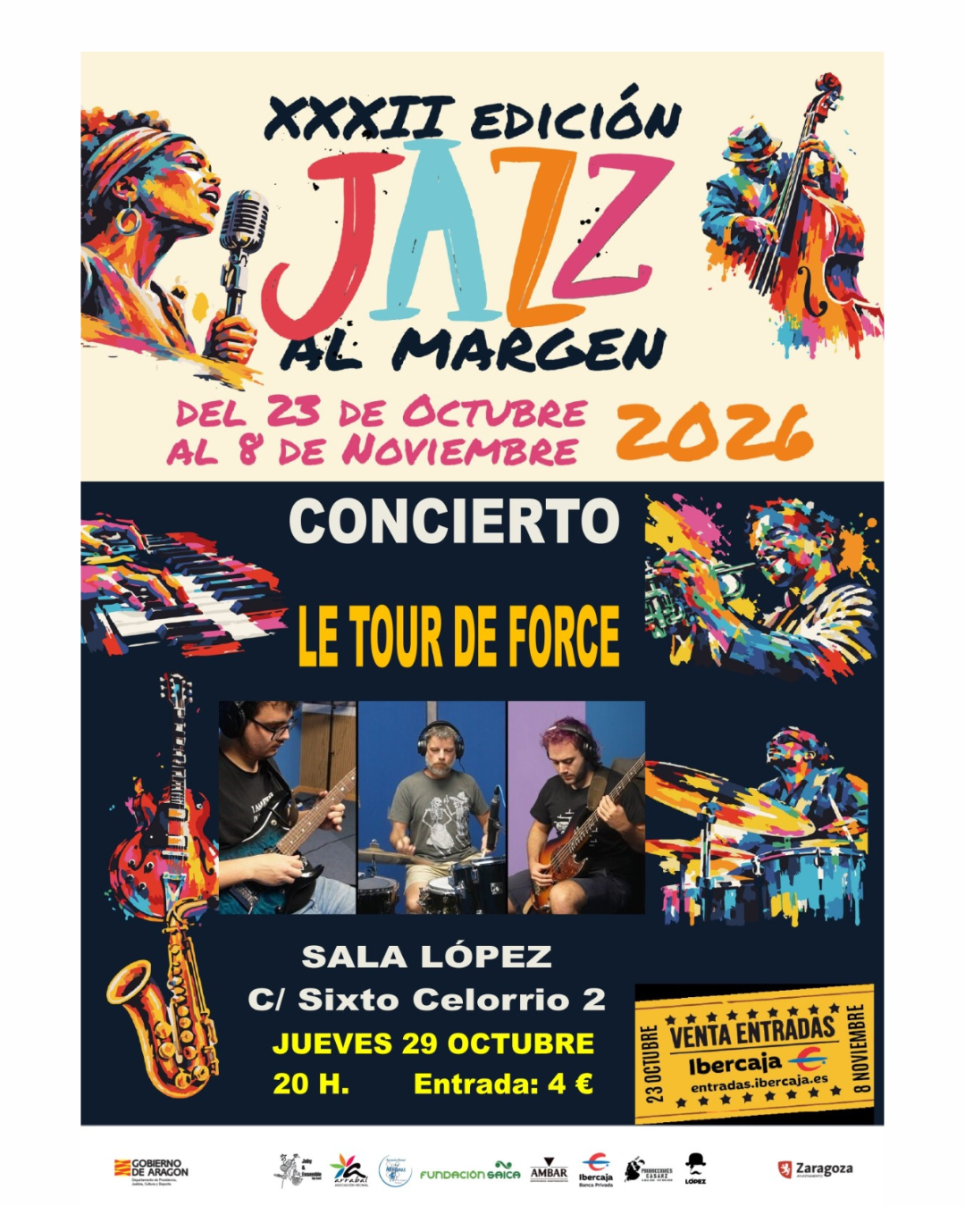 Jazz Le tour sala lópez 29 octubre Jazz al MargenLE TOUR DE FORCE